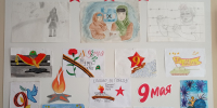 В Ядринском районном суде организована выставка детских рисунков, посвящённая 80-летию Победы - Ядринский районный суд